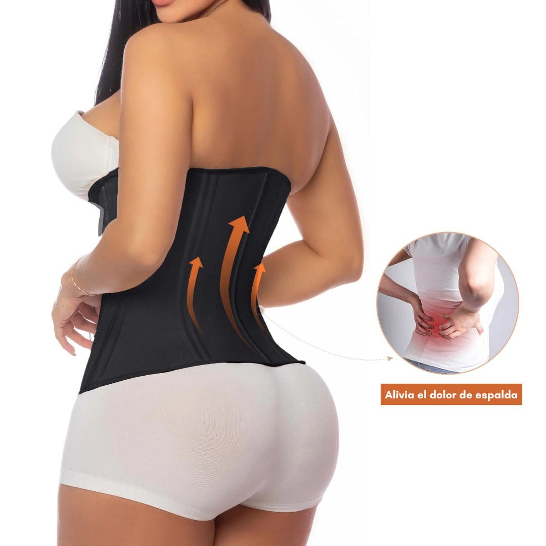 Waist Trainer con 15 varillas de acero para moldear y entrenar